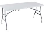 Milanihome.It - Tavolo Pieghevole Da Catering, Giardino Bianco Perfetto Come Tavolo Da Campeggio, Da Buffet, Da Cucina Tavolino Esterni Richiudibile, Cm 150X70X74 Cmdi Colorebianco