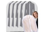 Edibazzar | Set Di Organizer Per Borse Porta Abiti, 5 Pezzi, Bianco, Traslucido, Impermeabile