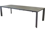 Milanihome.It - Tavolo Da Giardino In Alluminio Allungabile 165/215X85 Di Design Per Esterno Giardino Di Coloretaupe