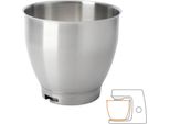 Kenwood KAT400SS Ciotola Di Miscelazione, Ciotola In Acciaio Inox Da 6,7 Litri Chef Xl Ss Bowl, Accessori Per Robot Da Cucina, Adatti A Tutti Gli Chef Della Serie KVL4000, Argento