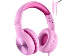 Cuffie Per Bambini Con Cavo, Limite Di Volume 85/94Db, Suono Hd, Funzione Di Condivisione, Over-Ear Regolabile E Pieghevole Con Microfono Per Scuola/Viaggio/Pc/Ipad