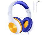 Cuffie Con Cavo, Limite Di Volume 85/94Db, Suono Stereo Hd, Funzione Di Condivisione, Cuffie Over-Ear Pieghevoli Per Bambini Con Microfono Per Scuola/Viaggio/Tablet