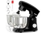 Yashe Robot Da Cucina 1500W, Ciotole In Acciaio Inox Da 4,5 + 5L, 10+P Velocità, Testa Inclinabile, Con Gancio Per Impasto, Sbattitore E Frusta, Multifunzionale