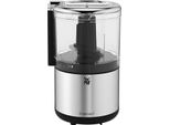 Tritatutto Wmf KüChenminis, Cromargan Opaco, Multitritatutto Salvaspazio Con Comando A Una Mano, Contenitore Estraibile (0,3 Litri), 65 W