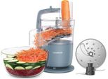 Kenwood Multipro Go FDP22.130GY, Robot Da Cucina Compatto Alto Solo 30 Cm, Per Affettare, Grattugiare, Ridurre In Purea E Impastare, Express-Serve, 1,3 L