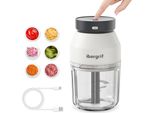Ibergrif M503 Multi Tritatutto Elettrico, Tritatutto Elettrico 400Ml, Ricarica Usb, Portabilità Affetta Cipolla Elettrico,