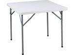 Milanihome.It - Tavolo Pieghevole Da Catering, Giardino Bianco Perfetto Come Tavolo Da Campeggio, Da Buffet, Da Cucina Tavolino Esterni Richiudibile, Cm 85X85X74 Cmdi Colorebianco