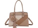 Gallantry, Borsa Da Donna CléO In Grana Con Nappina E Tracolla, Grigio Talpa