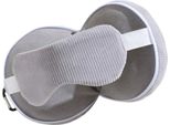 Inf Cuscino Da Viaggio 2 In 1 A Forma Di U Con Maschera Per Gli Occhi Grigio