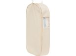 Inf Custodia Antipolvere In Raso Per Armadio, Porta Abiti Per Cappotti E Vestiti Beige Grande