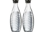 Sodastream 0,7L Crystal Glass Carafe | Lavabile In Lavastoviglie Compatibile Con Crystal E Penguin Design Elegante Confezione Da 2 Pezzi, Vetro