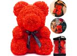 Orsetto Di Rose "Ti Amo"" 25 Cm - Eleganza E Amore Eterno"
