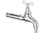 Inf Rubinetto Esterno Bloccabile Acciaio Inox Antifurto 13Cm Lavatrice