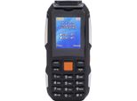 Anziani Telefono Cellulare 1,77 Pollici Schermo 2G Rete 4800Mah Batteria Doppia Sim Senior Cellulare Nero