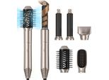 Airstyler 5In1 Con Asciugacapelli A 60.000 Giri/Minuto Arricciacapelli Multifunzionale Ad Aria Calda Spazzola Rotonda Per Asciugacapelli Spazzola Ad Aria Calda Styler Per Capelli Spazzola Per Arricciare Spazzola Per Phon