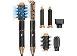 5In1 Airstyler Con Ferro Arricciacapelli A Ioni D'aria Spazzola Ad Aria Calda Spazzola Termica Per Capelli Styler Multistyler Spazzole Per Lo Styling A Spazzola D'aria Donne Set Regalo