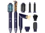Spazzola Ad Aria Calda Asciugacapelli Spazzola Rotonda Asciugacapelli 60.000 Giri/Minuto Styler Per Capelli Multistyler Styler Per Capelli Ad Aria Calda 1000W Asciugacapelli Styling Per Capelli Set Di Spazzole Styling