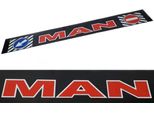 Parafango Man Con Cartello Stradale E Scritte Rosse | 35 X 240 Cm