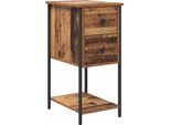 Syfax™ Armadio Da Notte Con Cassetto Legno Vecchio 32 X 42 X 70 Cm