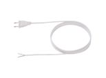 Cavo Di Alimentazione Bachmann 2X0,75 2M Bianco, H03VVH2-F Spina Euro Non Imballato