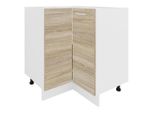 Armadio Per Mobili Da Cucina Esilo Bianco / Sonoma Rovere A. 82 X L. 76 X P. 76 Cm