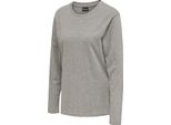 Hummel Hmlred Basic T-SHIRT L/S Donna - Grigio Melange - Xs