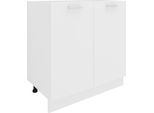 Armadio Per Mobili Da Cucina Esilo Bianco A. 82 X L. 80 X P. 46 Cm