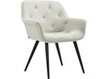 Clp Sedia Da Pranzo Langford Struttura In Metallo, Tessuto Beige