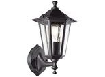 Brillante Applique Da Esterno Carleen | Luce Decorativa Da Esterno | Nero | 1X E27 Max. 60 W | IP44