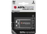 Agfa Photo 110-851808 Agfaphoto Batterie Alkaline Ultra -9V 6LR61 E-Block 1St.