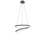 Eglo Lampada A Sospensione Led Ruotale Nero Bianco 55 X 150 Cm