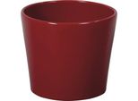 Coprivaso In Ceramica Calypso Christmas Ø11 Cm Rosso