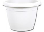 Vaso Di Plastica Naxos Ø 18 Cm Bianco