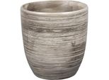 Coprivaso In Ceramica Kodet Grey Ø 16 Cm Grigio Opaco