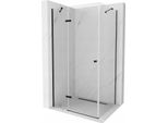 Mexen Roma Cabina Doccia A Battente 80 X 70 Cm, Trasparente, Nero - 854-080-070-70-00