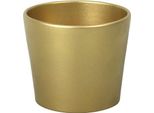 Coprivaso In Ceramica Calypso Christmas Ø13 Cm Oro