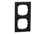 Merten MEG4020-3603 Cornice M-Pure, A 2 Ingressi, Nero Opaco, M-Pure