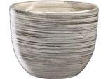Coprivaso In Ceramica Purky Grey Ø13 X 11 Cm Grigio Opaco