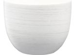 Coprivaso In Ceramica Purky White Ø13 X 11 Cm Bianco Opaco