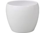 Coprivaso In Ceramica Luna Island Ø15,5 Cm Bianco Lucido