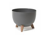 Lamela Spolka Z Organiczona Odpowiedzi. Ciotola Roma - Antracite Ø 24 Cm 22 Cm