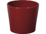 Coprivaso In Ceramica Calypso Christmas Ø15 Cm Rosso