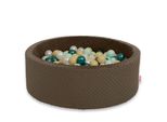 Piscina Asciutta In Viscosa H-30 Cm Con Palline 200 Pezzi - Cioccolato