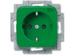 Busch-Jaeger 20 EUCKS-13-212-10 Inserto Presa Schuko, Reflex Si, Verde (2CKA002013A5468)