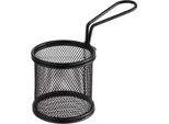 Aps 40624 Aps Servier-Frittierkorb Snackholder, 80 Mm, Schwarz