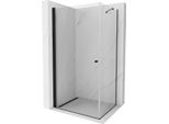 Mexen Pretoria Cabina Doccia A Battente 80 X 90 Cm, Trasparente, Nero - 852-080-090-70-00