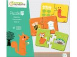 Avenue Mandarine JE511C Set Di 12 Puzzle Da 2 Pezzi, Pratici, Divertenti E Colorati, Ideali Per Bambini Dai 3 Anni In Su, 1 Set, Habitat