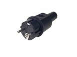 Spina In Gomma Piena Bachmann, Sistema Francese, IP44, Nero
