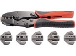 Toolcraft PZ-505 818645 Pinza A Crimpare 7 Pezzi Connettore Coassiale Bnc, Tnc, Connettore Fibra Ottica RG6, RG8, RG11, RG58, RG59, RG6
