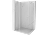 Mexen Roma Cabina Doccia Battente 80 X 110 Cm, Trasparente, Cromo - 854-080-110-01-00